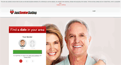 Desktop Screenshot of justseniordating.com