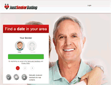 Tablet Screenshot of justseniordating.com